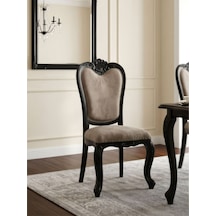 Orsay Klasik Fransız Stil Ahşap Sandalye Siyah