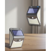 Maxilife Güneş Enerjili Sensörlü Duvar Lambası 20 Led Ip65 Çok Renkli