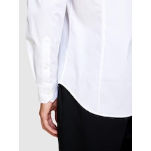Sisley Slim Fit Esnek Koton Gömlek Erkek Beyaz Gömlek - 323a5cnx5ql19
