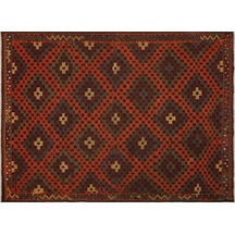 Klasik Modern Vintage Eskitme El Dokuma Halı 194 X 261 Cm 9860