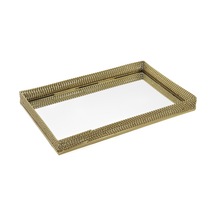 Mikasa Moor Gold Metal Dik Aynalı Tepsi 41x26x4 Cm