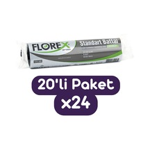 Florex Standart Battal Boy Çöp Torbası 72x95 Cm 10'lu Rulo Siyah 24 Rulo (240 Adet 1 Koli)