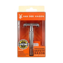 Van Der Hagen Krom Taraksız Jiletli Tıraş Makinesi + Tıraş Bıçağı Yedek 5'li
