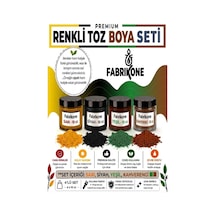 Toz Mum Boyası Seti 10 Cc 4 Lü Soya & Parafin Wax Için Sarı, Siyah, Yeşil, Kahverengi Bkfab4srsykh10g Çok Renkli