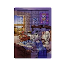 Ghostbastır Design Tom Ve Jerry 99 Parça Ayaklı Puzzle Dekoratif Çocuk Yapbozu 051