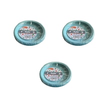 Roll-up Kullan At Renkli Turkuaz Parti Davet Plastik Tabak - 22 Cm. - 25 Adetlik 3 Paket