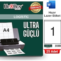 Herboy Hb-1294 210 X 294,86 Mm A4 Laser Etiket 25 Adet