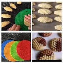 18 Cm Silikon Petek Desenli Kalburabastı Kalıbı Altlık