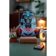 Özel Tasarım Mısırlı Kadın 3D Led Lamba
