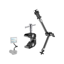 Premium Profesyonel Magic Arm Dslr Kamera Tutucu Süper Kelepçeli Mengene Stand, 1/4 3/8 Dişli Flaş Pabuçlu Esnek Ma