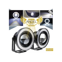 Universal Mercekli Led Angel Sis Farı, 76mm Beyaz Renk (01) ( Sts Oto Aksesuar)