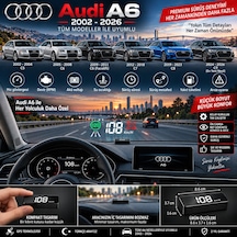 Audi A6 2002-2026 Modeller İçin Head Up Display Hayalet Gösterge Ekranı Ön Cam Hız Göstergesi