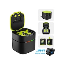 GoPro İkili Şarj Cihazı + 2 ADET Yedek Batarya ( GoPro Hero12 Black / Hero11 Black / Hero10 Black / Hero9 Black İçin)