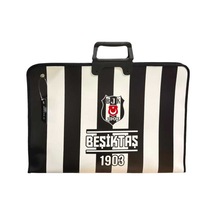 Lisanslı Proje Çizim Çantası 53x38 Cm Evrak Resim Taşıma Çantası Siyah Beyaz