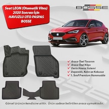 Seat Leon Paspas Araca Özel (Otomatik) 2020 Sonrası BOSSE 3D Havuzlu Oto Paspas