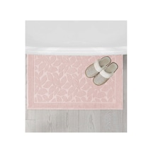 Buççin Online Mağaza Banyo Ayak Havlusu % 100 Pamuk Desenli 50x70 Cm Soft Pamuklu Pembe Çok Renkli