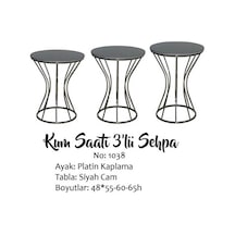 Zigon Kumsaat Brc Model Düz Siyah Desen Metal Çelik Platin Renk Kaplama E Yapım