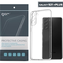 Gor Samsung Galaxy S21+ Plus Kılıf Kamera Korumalı Şeffaf Silikon Kılıf- 5775 Mh-hs2157-4756
