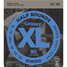 Daddarıo Ehr350 Elektro Tel Set Half Round Jazz Lıte