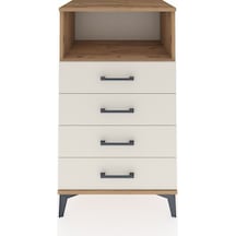 Hyperion Komodin Tek Raflı 4 Çekmeceli 60x44x106 Çam-aytaşı Atlas Çam