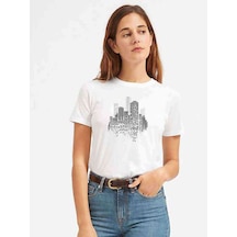 Silhouette Building Kadın Beyaz Tshirt (534311105)
