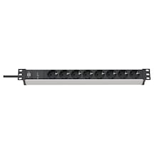 Brennenstuhl Alu-line 19"server Kasası Uyumlu Aşırı Gerilim Korumalı 8 Soketli 2 Metre Güç Şeridi