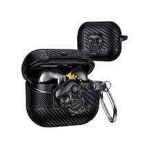 Samsung Galaxy Buds 3 Fe/buds 3 Pro/buds 3 Kılıf Kapak Kafatası Kilitli Ve Anahtarlıklı Erkekler İçin, Komik Karbo