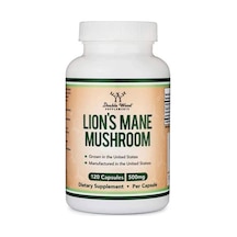 Double Wood Organic Lions Mane Mushroom Caps Brain Support