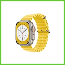 Bezos Watch 38mm Uyumlu Ocean Kordon - Sarı Dmc