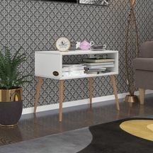 Kenzlife Komodin Dumrul Byz 57 70 39 Ahşap Ayaklı Komidin Kitaplık Cordoba