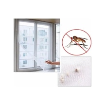 Sineklik Yıkanabilir Pencere Sinekliği Cırt Bantlı Yapışkanlı 130cm X 150cm-swatter-windows Plastik