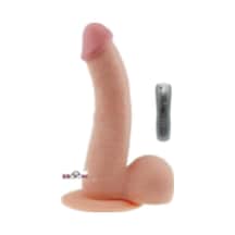 Erofoni  Yeni Nesil 22 CM Titreşimli Ultra Süper Realistik Vantuzlu Gerçekçi Yapay Vibratör Penis