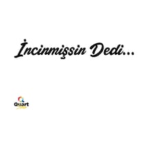 Incinmişsin Dedi Sticker Oto Sticker Cam Araç Sticker