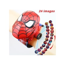 Ayrex Lrs Store Spiderman Örümcek Adam Projeksiyonlu Dijital Çocuk Saati Duvara Yansıtmalı Kaliteli, Çok Renkli Genel