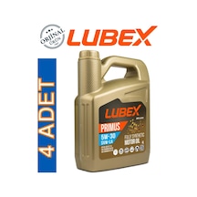 Lubex Primus Svw-La 5W-30 Tam Sentetik Dpf Motor Yağı 4 x 4 L