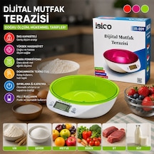 Dijital Kaseli Mutfak Terazisi 5kg/1g Pilli Sarı