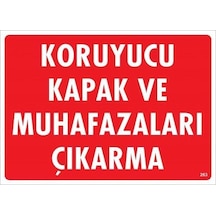 Koruyucu Kapak Ve Muhafazaları Çı Uyarı Levhası 25x35 Kod:263