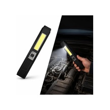 Gold Silver Şarjlı Led Çalışma Lambası, Cob + Xte El Feneri, 180 Ayarlanabilir, Manyetik Tabanlı, Type-c Hızl