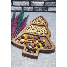 Ahşap Çam A Ac Servis Sunum Taba Ve Çerezlik 30cm Çok Renkli