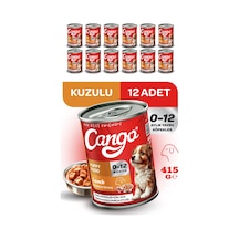 Cango Yavru Yaş Köpek Maması Kuzu Etli 415gr 24lü