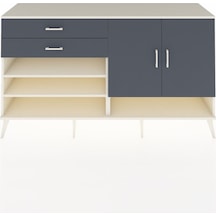 Hyperion Konsol 4 Raflı 2 Çekmeceli 2 Kapaklı 176x44x99 Aytaşı-an Aytaşı-antrasit