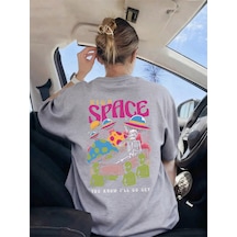 Noıssey Urban Pop Graphic Kadın Tişört Koleksiyonukod 5548 Gri