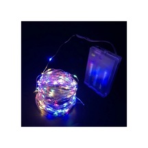 Gd957 Şerit Pilli Aydınlatma 3 Metre 30 Adet Rgb Peri Led