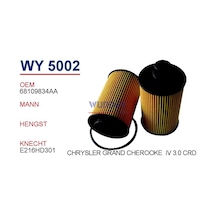 WUNDER WY5002 YAĞ FİLTRESİ - CHRSYLER GRAND CHEROKEE IV - 3.0 CRD