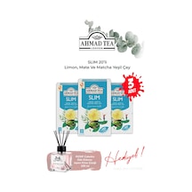 Slim Limon, Mate Ve Matcha 3 Paket Yeşil Çay Karışımı 20' Li Ve Oda Kokusu