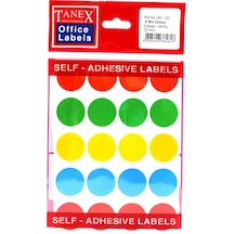 Tanex Yuvarlak Renkli Etiket 32MM 60 Adet