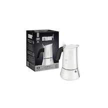 Ocak Üstü Espresso Pişirici, 85ml Kapasiteli Gümüş Renkli