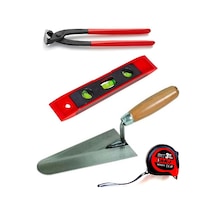 Harç sıvacı malası 25cm Betoncu Kerpeteni Su Terazisi 3mt set