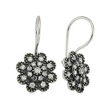 Gümüş Sallantılı Çiçek Küpe Ea1760004 Gümüş