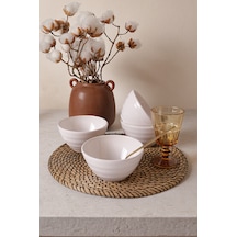 Keramika Beyaz Escargot Kase 14 Cm 4 Adet 006